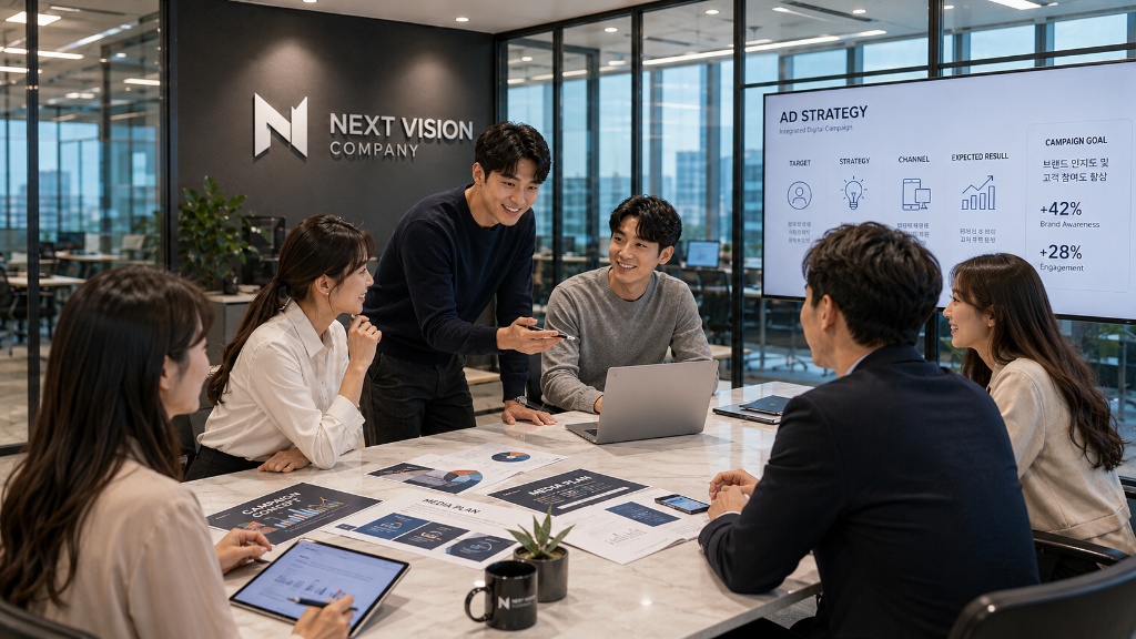 넥스트 비전 컴퍼니 팀 AD STRATEGY 미팅