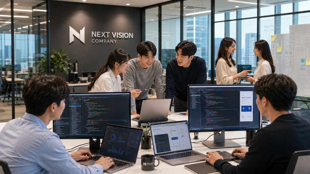 개발팀 작업 현장